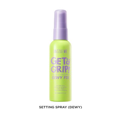DAZZLE ME Get a Grip! Makeup Setting Spray Dewy Fix - Beauty Protecting 4 X Hydrating Makeup Mist Flawless Lightening Primer Water Tahan 24 JAM