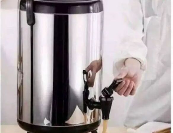 HATAYASHOP-MILK TEA 8L/MILK TEA 10L/MILK TEA 12L /Milktea bucket 8-10-12L/tempat kopi/teh/susu / Milk Tea Bucket Dispenser Stainless Steel Termos Besar Es Water Jug Food Grade Material / MILK TEA BUCKET EMBER TERMOS MILK TEA KAPASITAS 8 L 10L 12L