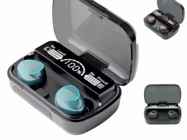 FLUFFY - Headset Bluetooth M10 TWS earphone V5.1 3500mAh Wireless Headphones