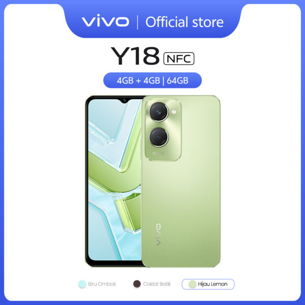 [NEW LAUNCH] vivo Y18 - NFC Multifunctions 50MP AI Camera 5000 mAH+15W Flashcharge