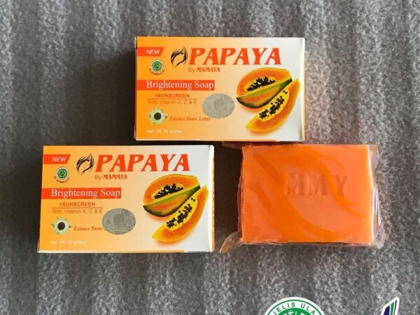MAMAYA Sabun Papaya Brightening Soap 135gr / Sabun Wajah Papaya Penghilang Jerawat