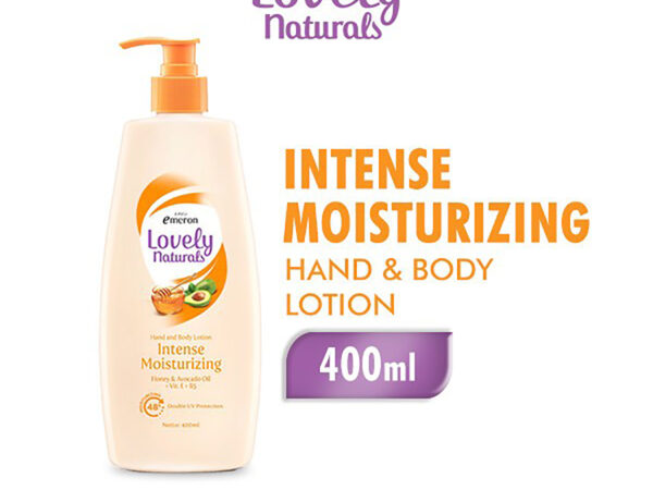 EMERON Lovely Naturals Hand Body Deep Caring 400Ml | Antibacterial | Losion Pelembab Tubuh| BPOM