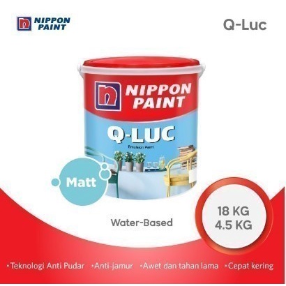 Cat Tembok Interior Nippon Q Luc 4.5kg - 1505 WHITE / Cat Tembok Premium Qluc Gold Q-luc Gold Q Luc Gold  Tinting Adukan Mesin