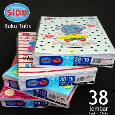 BUKU TULIS SIDU 38 LEMBAR / BUKU TULIS SEKOLAH ( 1 PACK ISI 10 Pcs )
