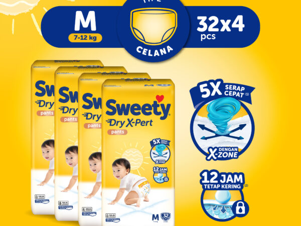 [Paket isi 4] Sweety Bronze Dry X-Pert Pants M32