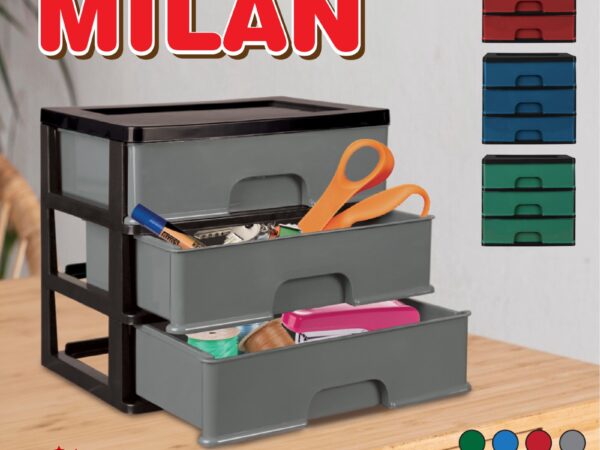Rak Kosmetik Laci Kosmetik Plastik 3 Susun Rak Makeup Organizer Tabitha Beauty Wadah Makeup