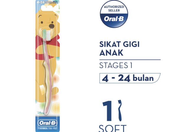 Oral-B Sikat Gigi Anak Stages 1 (4-24 bulan) The Pooh
