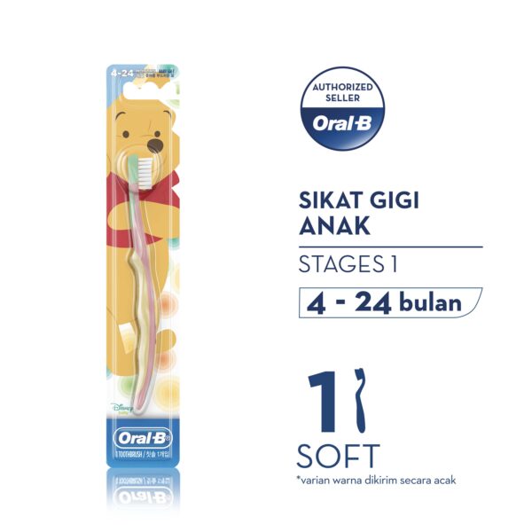 Oral-B Sikat Gigi Anak Stages 1 (4-24 bulan) The Pooh