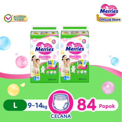 Merries Popok Bayi Good Skin Pants L42 x2 (9-14kg)