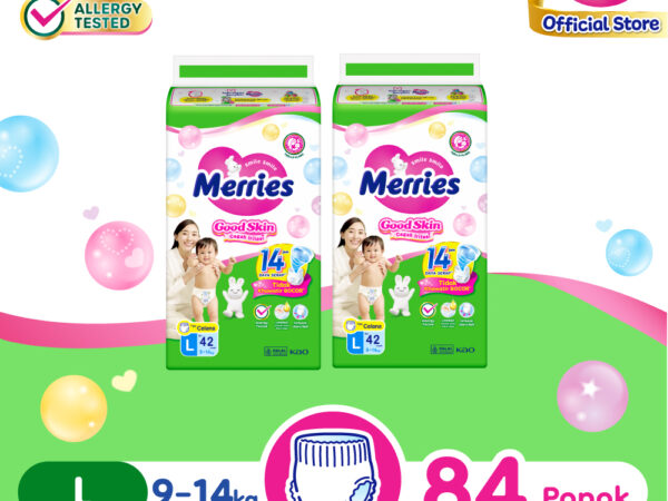 Merries Popok Bayi Good Skin Pants L42 x2 (9-14kg)