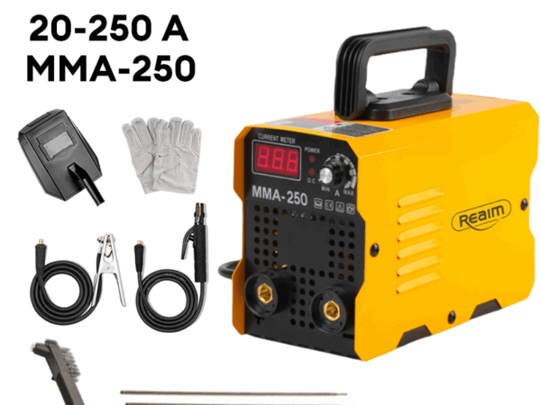 REAIM Mesin Las Inverter MIG-250/TIG/MMA 450 Watt Mesin trafo las/Welding machine
