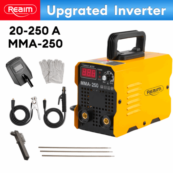 REAIM Mesin Las Inverter MIG-250/TIG/MMA 450 Watt Mesin trafo las/Welding machine