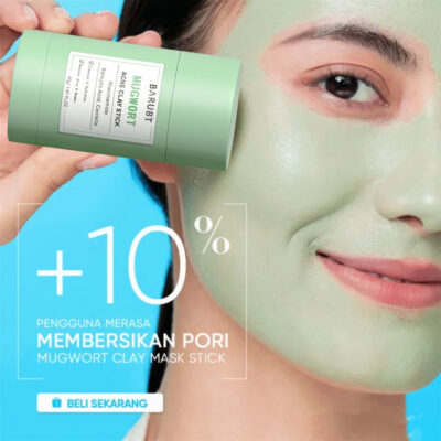 DOCTOR TONY Mugwort Clay Mask Stick Mask Cleansing Clay Masker Wajah Travel Friendly for Kulit Sensitif 40g Whitening Clay Mask Masker Pembersih Komedo dan Jerawat Anti Pores & Acne Mud Facial Mask
