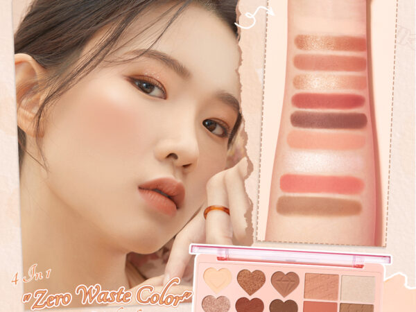 [BPOM] PINKFLASH OhMyLove  4 IN 1 Multiple Eyeshadow Blush Highlighter Contour  Pigmentasi Tinggi Sepanjang masa Tahan air Palet Wajah