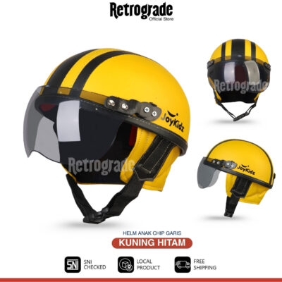 Helm Retro Chips Untuk Usia 1 2 3 4 5 Tahun Free Kaca Helm