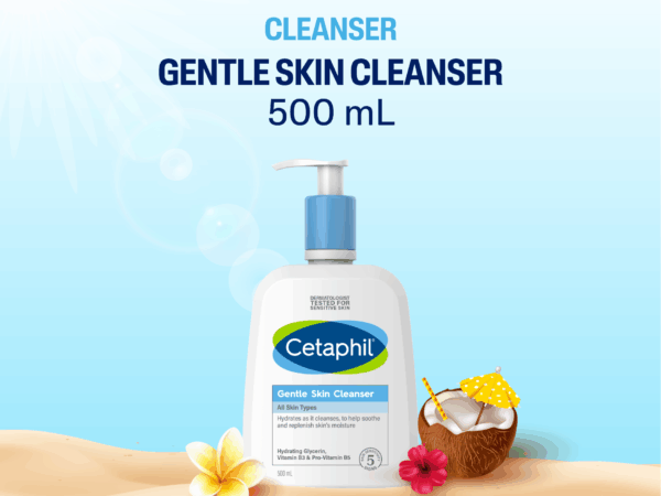 Cetaphil Gentle Skin Cleanser 500ml dengan Niacinamide Glycerin dan Panthenol Sabun Pembersih Muka Untuk Segala Jenis Kulit