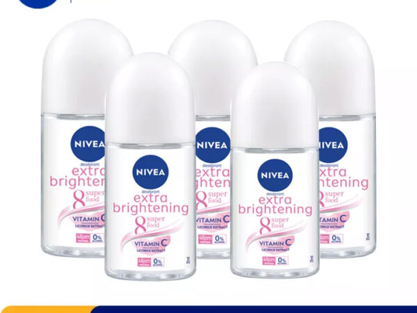 NIVEA Deodorant Roll On Extra Brightening 25ml x5