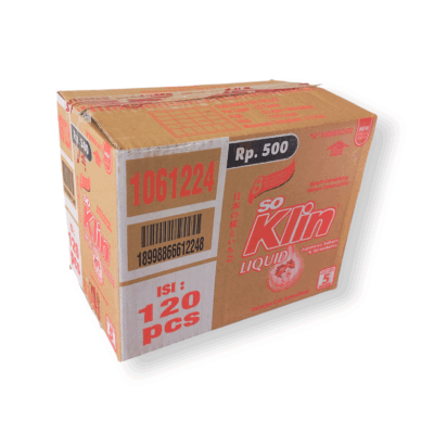 1 DUS Soklin LIQUID isi 10 Renceng 120 Pcs Promo Murah Laris deterjen detergent