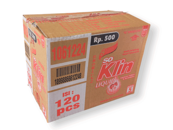1 DUS Soklin LIQUID isi 10 Renceng 120 Pcs Promo Murah Laris deterjen detergent
