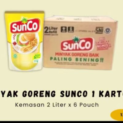 sunco 2 liter karton isi 6 pouch