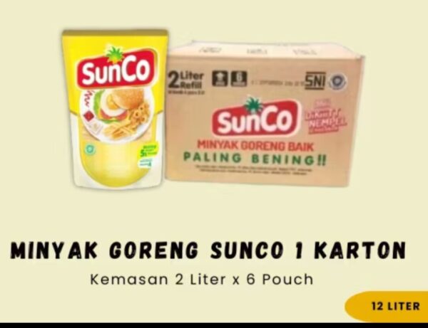 sunco 2 liter karton isi 6 pouch