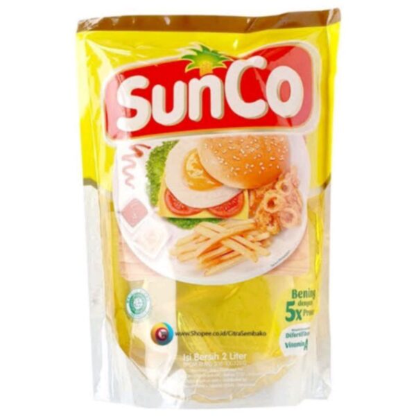 minyak goreng SUNCO 2 LITER MINYAK GORENG REFFIL SUNCO 2 LITERAN MURAH