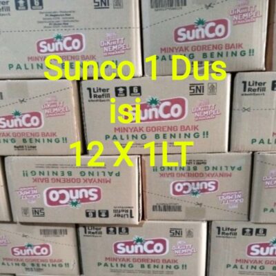 Minyak Goreng Sunco 1 Karton Promo / Sunco kemasan 1 Lt 1 dus