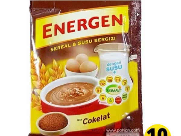 10 Sch - ENERGEN Minuman sereal Rasa Coklat Renceng isi 32 gr