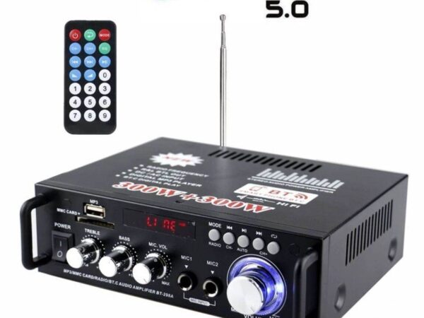Kerndy BT-298A Bluetooth EQ Audio Amplifier Karaoke Home Theater FM Radio 600W Amplifier BT 298A