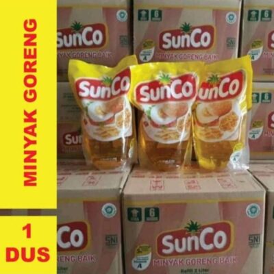 SunCo refill 2 Liter x 6 pouch | Minyak goreng kemasan dus