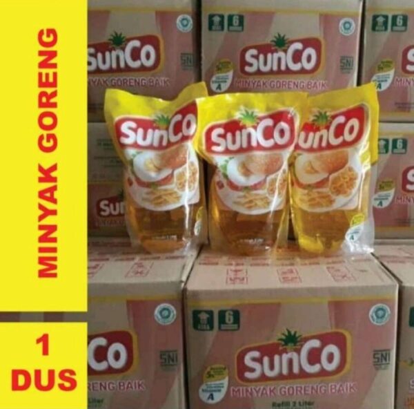 SunCo refill 2 Liter x 6 pouch | Minyak goreng kemasan dus