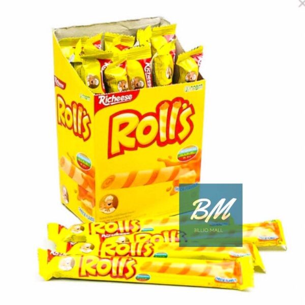 NABATI Rolls Coklat & Keju Box isi 20 Pcs | Cemilan makanan ringan | Jajanan Snack
