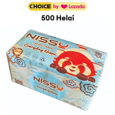 Nissu Facial Tissue 2 Ply 500 Helai Tisu Wajah