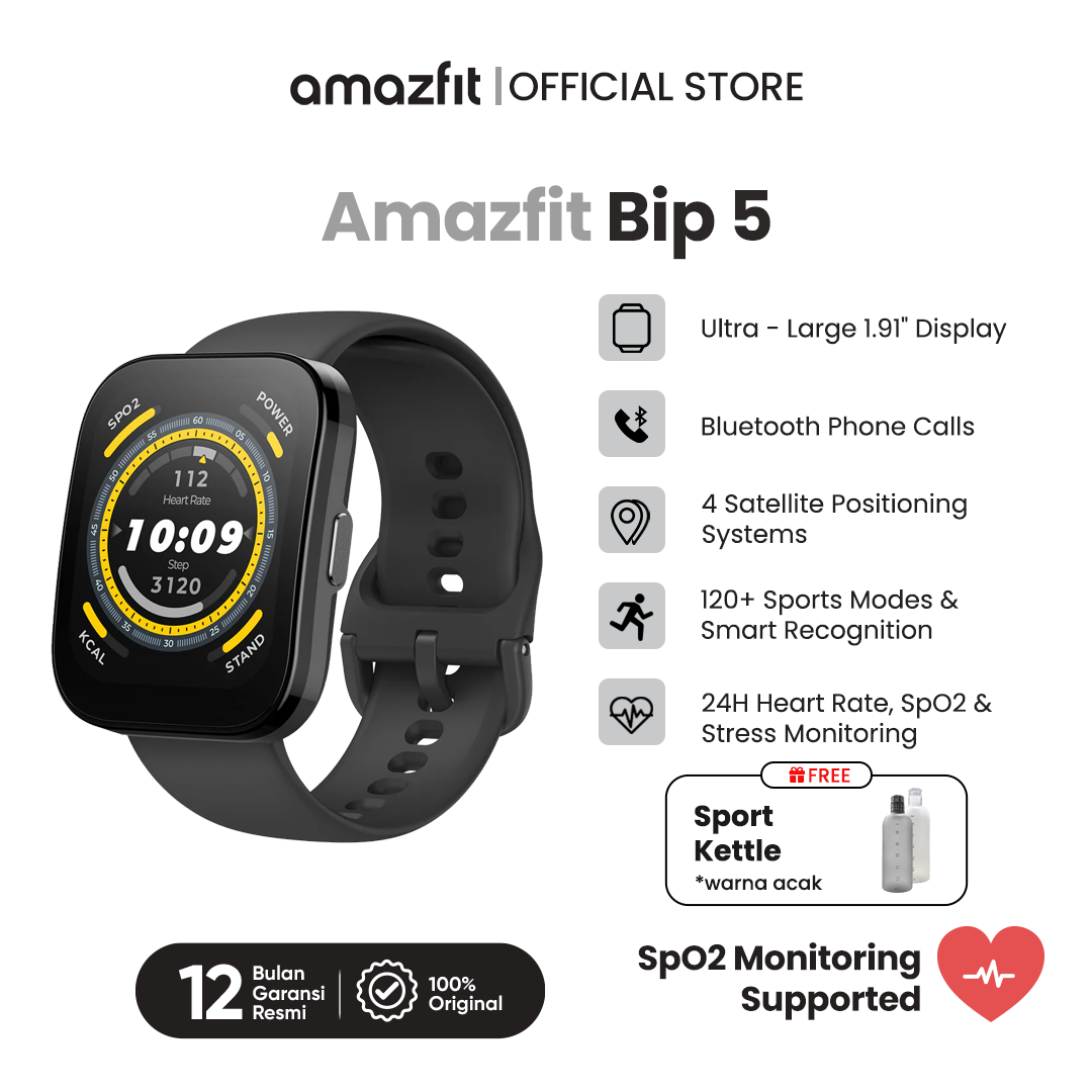 Amazfit Bip 5 Smartwatch with GPS