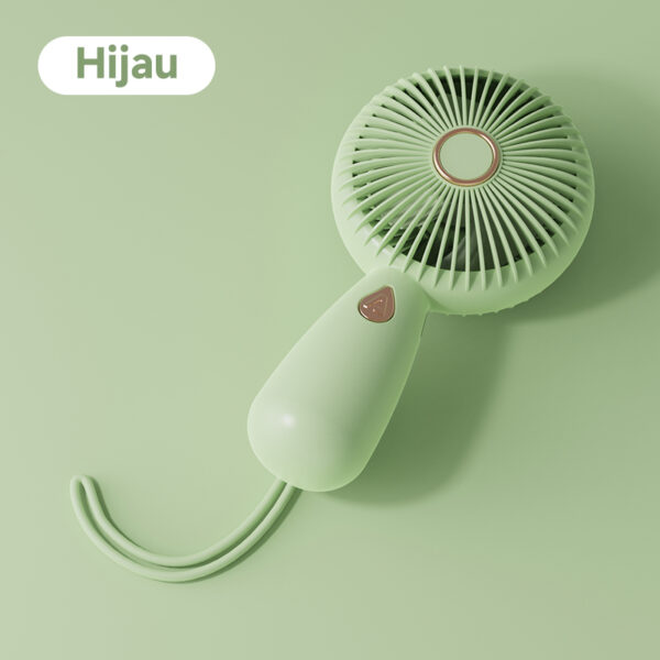 GOOJODOQ Kipas Angin Mini 2000mAh 3-Speed Wind Kipas Genggam Portabel  Handheld Mini Fan mini Cute Aerospace handheld kipas