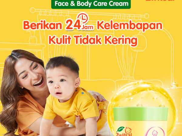 Zwitsal Baby Face and Body Care Cream Chamomile & Vitamin E 50gr