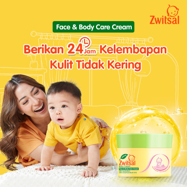 Zwitsal Baby Face and Body Care Cream Chamomile & Vitamin E 50gr