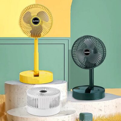 Kipas Mini Fan Portable Recharge Fan Kipas Meja / Kipas Angin Lipat Portable Putar 180 Derajat Mini 3 Speed