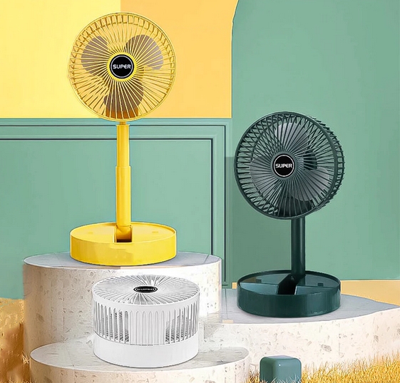 Kipas Mini Fan Portable Recharge Fan Kipas Meja / Kipas Angin Lipat Portable Putar 180 Derajat Mini 3 Speed