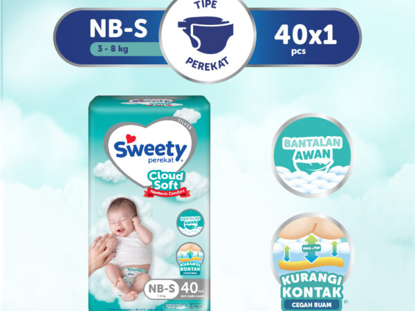 Sweety Silver Comfort Cloud Soft Newborn NB-S40