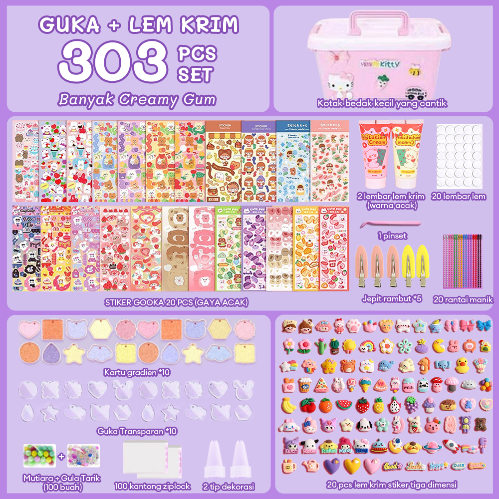 Creative 1004pcs DIY Keychain Set