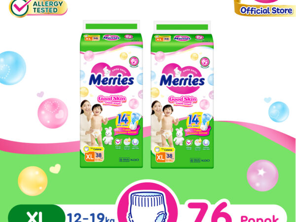 Merries Good Skin Pants Popok Perlengkapan Bayi XL38 x2 (12-19kg)