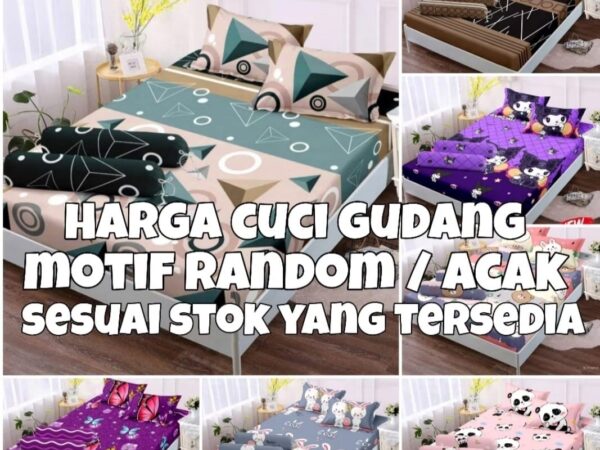 PROMO ( BELI 1 DAPAT 1 ) SEPRAI BONITA 3D ANTI LUNTUR SEPREI UKURAN 180 x 200 - MOTIF BUNGA