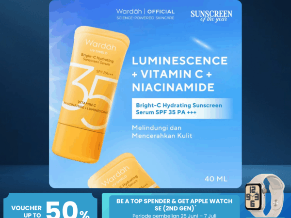 Wardah UV Shield Bright-C Hydrating Sunscreen Serum SPF 35 PA+++