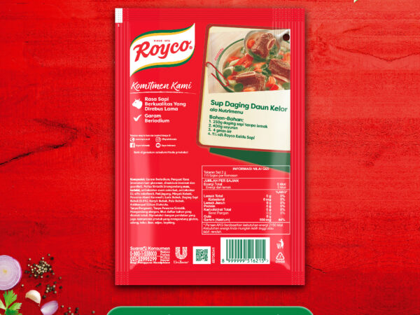 Royco Bumbu Kaldu Penyedap Rasa Sapi 220G isi 24 (1 Carton)