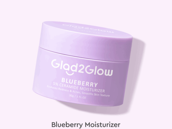 Glad2Glow Blueberry Ceramide Moisturizer 30g Glad2Glow Moisturizer Skin Barrier g2g Pelembab Wajah Ceramide Moisturizer Facial Cream Krim Wajah Day Cream Night Cream Cream Malam Cream Wajah Ceramide