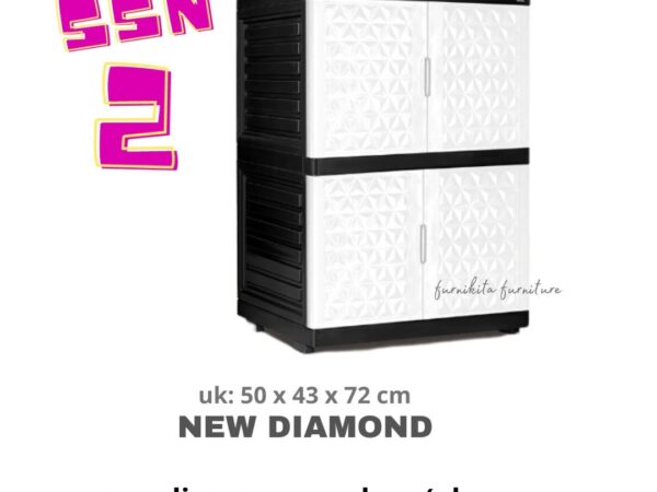 LEMARI PLASTIK SUSUN 2 3 4 MINI TABITHA NEW DIAMOND [TABBOX]
