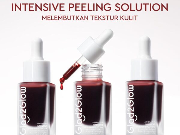 [3PCS] Glad2Glow Peeling Solution 15ml AHA BHA PHA INTENSIVE 1/2/3pcs Wajah Mencerahkan serum membantu mencerahkan bright clean glowing melembutkan meratakan tekstur kulit