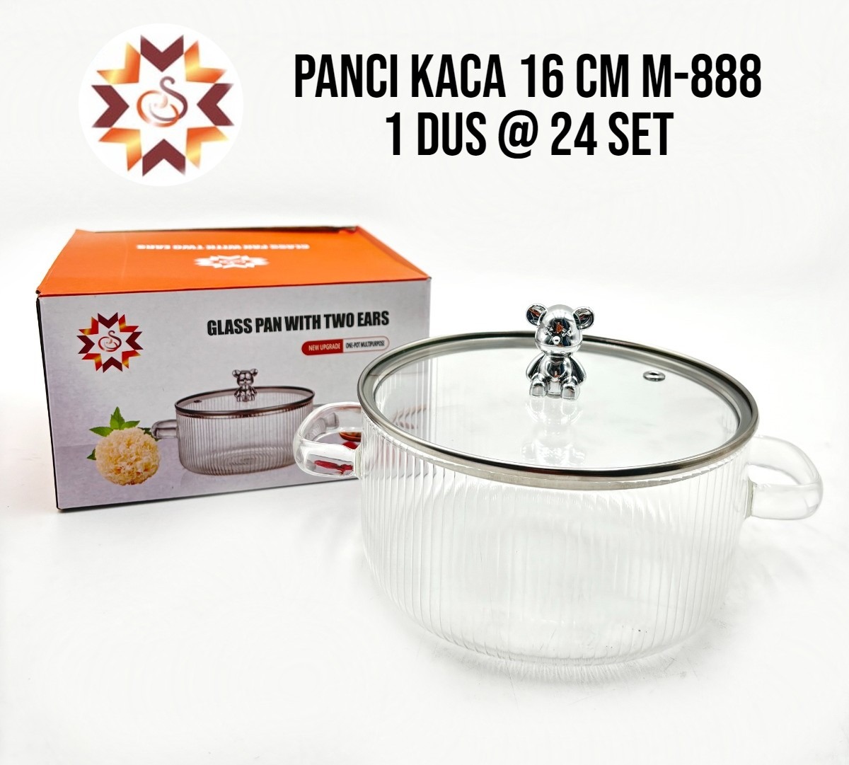 High-Quality Borosilicate Glass Pot