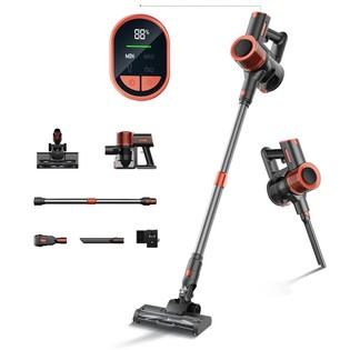 JIGOO C200 Cordless Vacuum Cleaner, Gray